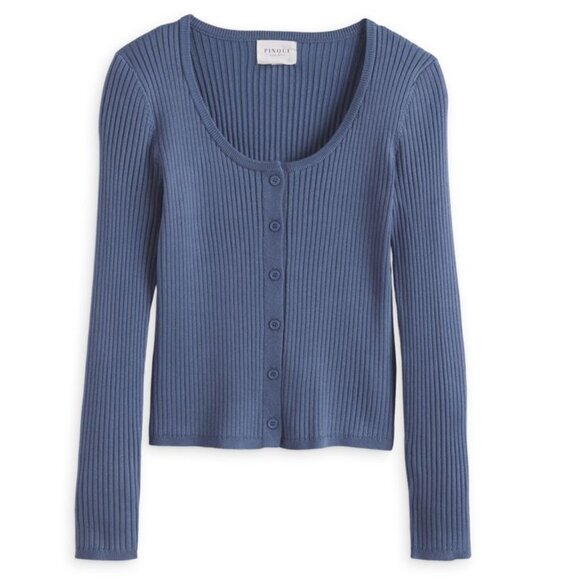Pinque | Sumayya Buttoned Cardigan in Blue | Size: S - Picture 1 of 4